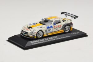 Mercedes SLS AMG GT3 #22 Rowe Racing Graf / Jager Nurburgring 24 Hours 2013 Minichamps 1:43 410133222 Métal Moulé — image 2 sur 4