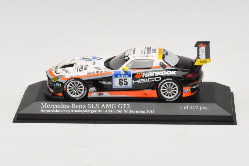 Mercedes SLS AMG GT3 #65 Hankook 24 Hours of Nurburgring 2012 Minichamps 1:43 Mercedes SLS AMG GT3 #65 Hankook 24 Hours of Nurburgring 2012 Minichamps 1:43 437123265 Métal Moulé