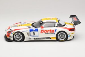 Mercedes SLS AMG GT3 #9 B. Schneider / J. Bleekemolen Black Falcon 24 Hours of Nurburgring Winner 2013 Minichamps 1:18 151133 — image 3 sur 6