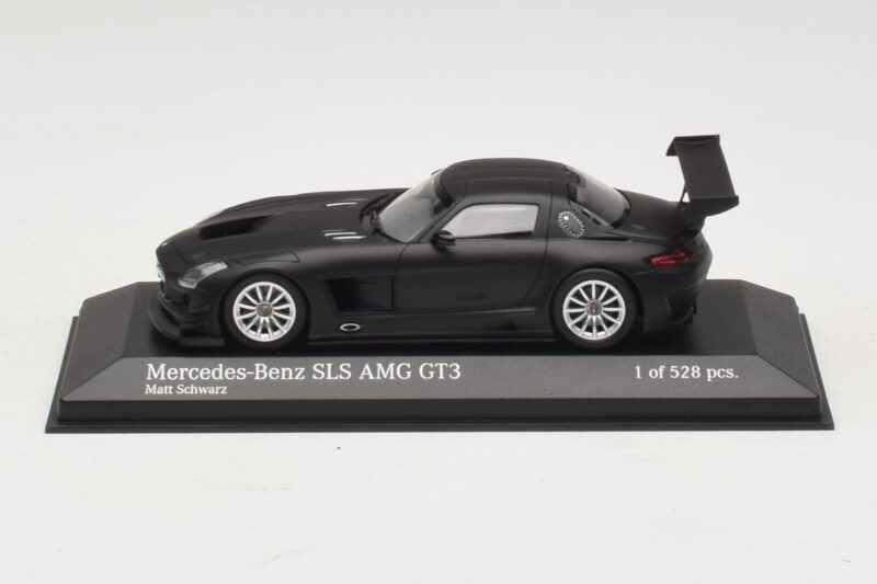 Mercedes SLS AMG GT3 Noir Mat Minichamps 1:43 Mercedes SLS AMG GT3 Noir Mat Minichamps 1:43 410113200 Métal Moulé