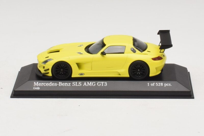 Mercedes SLS AMG GT3 Jaune Minichamps 1:43 Mercedes SLS AMG GT3 Jaune Minichamps 1:43 410113201 Métal Moulé