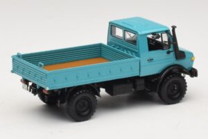 Mercedes Unimog 1300 L Camion Plateau Bleu Minichamps 1:43 439033020 Métal Moulé — image 2 sur 6