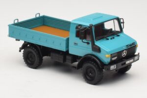 Mercedes Unimog 1300 L Camion Plateau Bleu Minichamps 1:43 439033020 Métal Moulé — image 4 sur 6