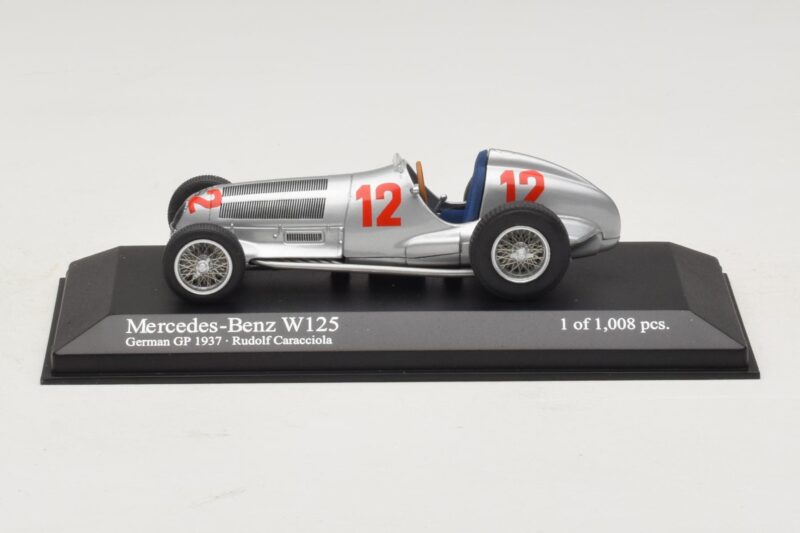 Mercedes W125 R. Caracciola German GP 1937 Minichamps 1:43 400370012 Métal Moulé