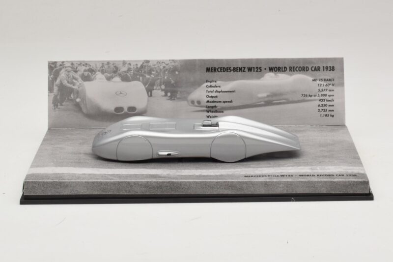 Mercedes W125 R. Caracciola World Record 1938 Minichamps 1:43 40038300 Métal Moulé