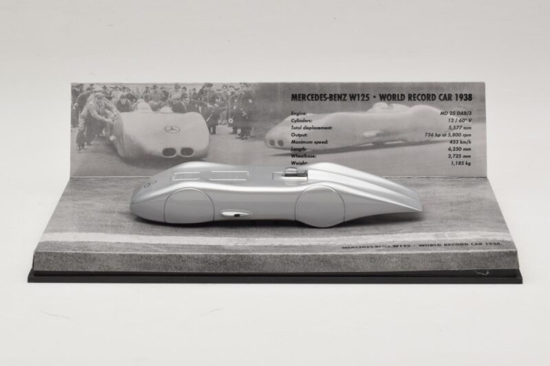 Mercedes W125 R. Caracciola World Record Car 1938 Minichamps 1:43 400383800 Métal Moulé
