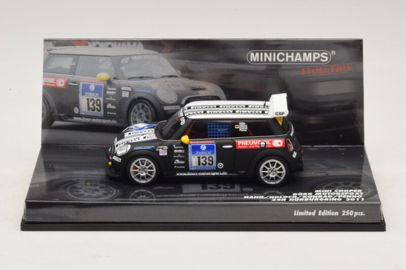 Mini Cooper Dörr Motorsport #139 Hahn / Holoch 24 Hours of Nürburgring 2011 Minichamps 1:43 437112139 Métal Moulé