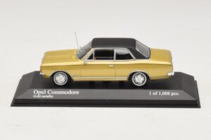 Opel Commodore A Or Métallisé Minichamps 1:43 430046165 Métal Moulé