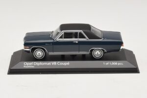 Opel Diplomat A V8 Coupe Bleu Foncé Minichamps 1:43 400048021 Métal Moulé