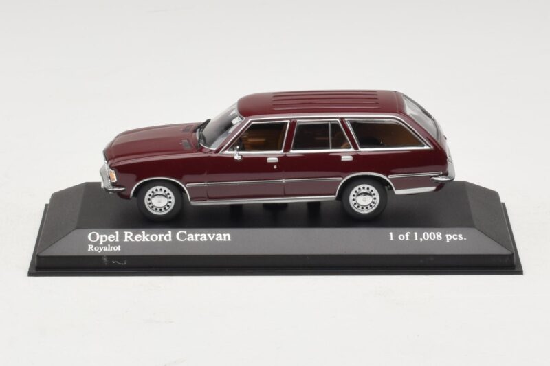 Opel Rekord D Caravan Rouge Minichamps 1:43 400044012 Métal Moulé