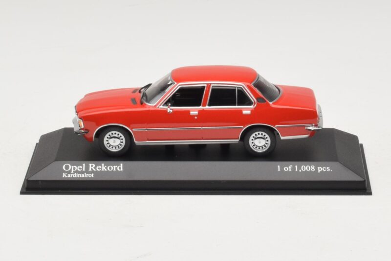 Opel Rekord D Rouge Minichamps 1:43 400044004 Métal Moulé