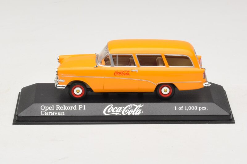 Opel Rekord P1 Caravan Coca-Cola Minichamps 1:43 Opel Rekord P1 Caravan Coca-Cola Minichamps 1:43 430043270 Métal Moulé