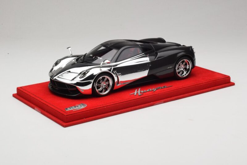 Pagani Huayra Chrome Silver Pièce Unique BBR 1:18 P1873CM Résine