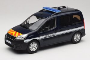 Peugeot Partner Gendarmerie Bleu Foncé Norev 1:18 184890 Métal Moulé