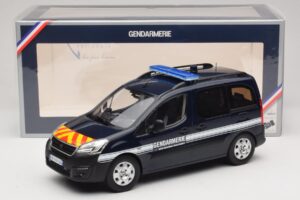 Peugeot Partner Gendarmerie Bleu Foncé Norev 1:18 184890 Métal Moulé — image 6 sur 6