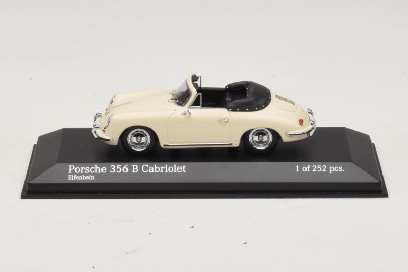 Porsche 356 B Cabriolet Blanc Ivoire Minichamps 1:43 Porsche 356 B Cabriolet Blanc Ivoire Minichamps 1:43 400064332 Métal Moulé