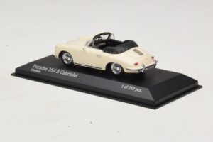 Porsche 356 B Cabriolet Blanc Ivoire Minichamps 1:43 400064332 Métal Moulé — image 3 sur 4