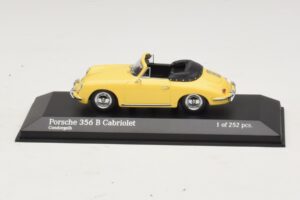 Porsche 356 B Cabriolet Jaune Minichamps 1:43 400064334 Métal Moulé