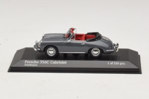Porsche 356C Cabriolet Gris Minichamps 1:43 430062339 Métal Moulé
