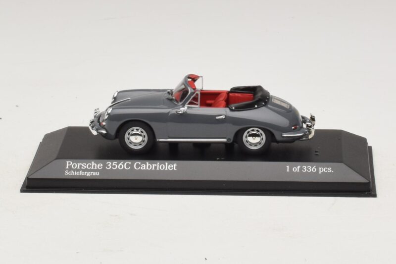 Porsche 356C Cabriolet Gris Minichamps 1:43 430062339 Métal Moulé