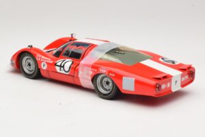 Porsche 906 LH Squadra Tartaruga #40 D. Spoerry / R. Steinemann 12 Hours of Sebring 1967 Minichamps 1:18 100676140 Métal Moul — image 7 sur 8