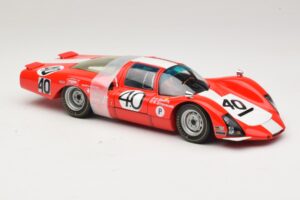 Porsche 906 LH Squadra Tartaruga #40 D. Spoerry / R. Steinemann 12 Hours of Sebring 1967 Minichamps 1:18 100676140 Métal Moul — image 6 sur 8