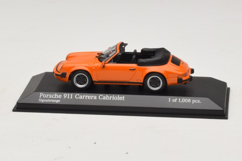Porsche 911 930 Carrera Cabriolet Orange Minichamps 1:43 Porsche 911 930 Carrera Cabriolet Orange Minichamps 1:43 430062038 Métal Moulé