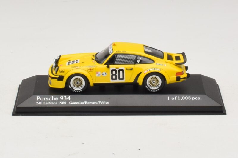 Porsche 911 934 #80 Gonzalez / Romero 24 Hours of Le Mans 1980 Minichamps 1:43 Porsche 911 934 #80 Gonzalez / Romero 24 Hours of Le Mans 1980 Minichamps 1:43 400806480 Métal Moulé