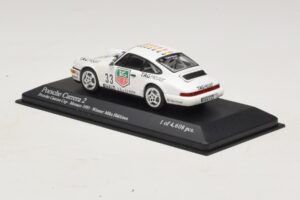 Porsche 911 964 Carrera 2 #33 M. Hakkinen Monaco Carrera Cup Winner 1993 Minichamps 1:43 430936033 Métal Moulé — image 3 sur 4