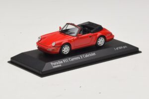 Porsche 911 964 Carrera 2 Cabriolet Rouge Minichamps 1:43 430067330 Métal Moulé — image 2 sur 4