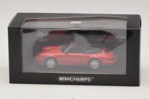 Porsche 911 964 Carrera 2 Cabriolet Rouge Minichamps 1:43 430067330 Métal Moulé — image 4 sur 4