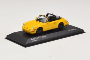 Porsche 911 964 Targa Jaune Minichamps 1:43 400061367 Métal Moulé — image 2 sur 4