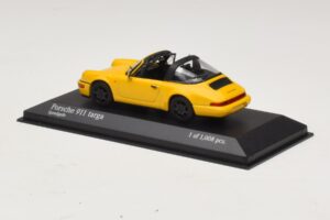 Porsche 911 964 Targa Jaune Minichamps 1:43 400061367 Métal Moulé — image 3 sur 4