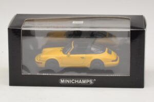 Porsche 911 964 Targa Jaune Minichamps 1:43 400061367 Métal Moulé — image 4 sur 4