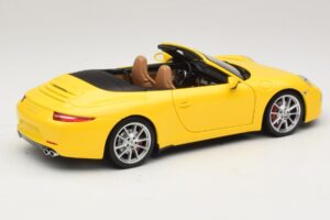 Porsche 911 991 Carrera S Cabriolet Jaune Minichamps 1:18 100061031 Métal Moulé — image 3 sur 8