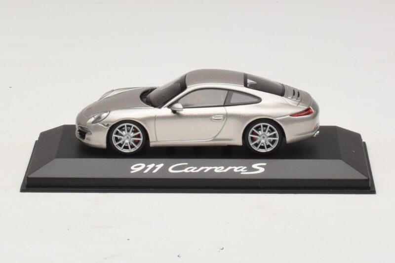 Porsche 911 991 Carrera S Argent Métallisé Minichamps 1:43 WAP0200130C Métal Moulé