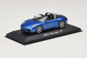 Porsche 911 991 Targa Bleu Métallisé Minichamps 1:43 WAP0200350E Métal Moulé — image 2 sur 4