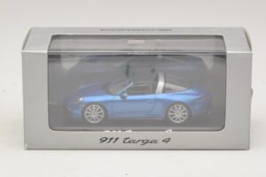 Porsche 911 991 Targa Bleu Métallisé Minichamps 1:43 WAP0200350E Métal Moulé — image 4 sur 4