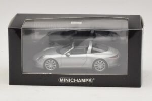 Porsche 911 991 Targa Argent Minichamps 1:43 410062442 Métal Moulé — image 4 sur 4