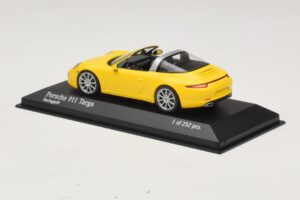 Porsche 911 991 Targa Jaune Minichamps 1:43 410062441 Métal Moulé — image 3 sur 4