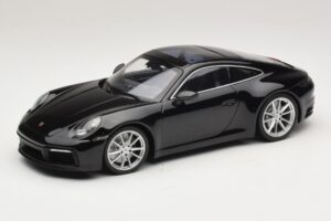 Porsche 911 992 Carrera 4S Noir Minichamps 1:18 WAP0211120R992 Métal Moulé