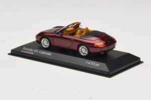 Porsche 911 996 Cabriolet Rouge Métallisé Minichamps 1:43 400061092 Métal Moulé — image 3 sur 4