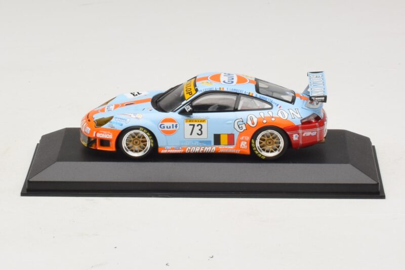 Porsche 911 996 GT3 RSR Gulf #73 Lefort / Lambert 1000km Spa 2005 Minichamps 1:43 Porsche 911 996 GT3 RSR Gulf #73 Lefort / Lambert 1000km Spa 2005 Minichamps 1:43 400056473-P1 Métal Moulé