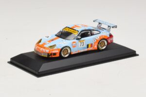 Porsche 911 996 GT3 RSR Gulf #73 Lefort / Lambert 1000km Spa 2005 Minichamps 1:43 400056473-P1 Métal Moulé — image 2 sur 4