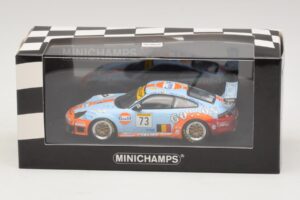 Porsche 911 996 GT3 RSR Gulf #73 Lefort / Lambert 1000km Spa 2005 Minichamps 1:43 400056473-P1 Métal Moulé — image 4 sur 4