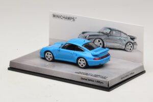 Porsche 911 996 Turbo S 3.6 Édition Anniversaire Bleu Minichamps 1:43 436069270 Métal Moulé — image 3 sur 5