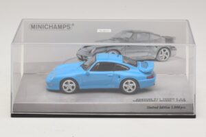 Porsche 911 996 Turbo S 3.6 Édition Anniversaire Bleu Minichamps 1:43 436069270 Métal Moulé — image 4 sur 5