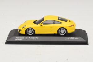 Porsche 911 996 Jaune Minichamps 1:43 400061182 Métal Moulé