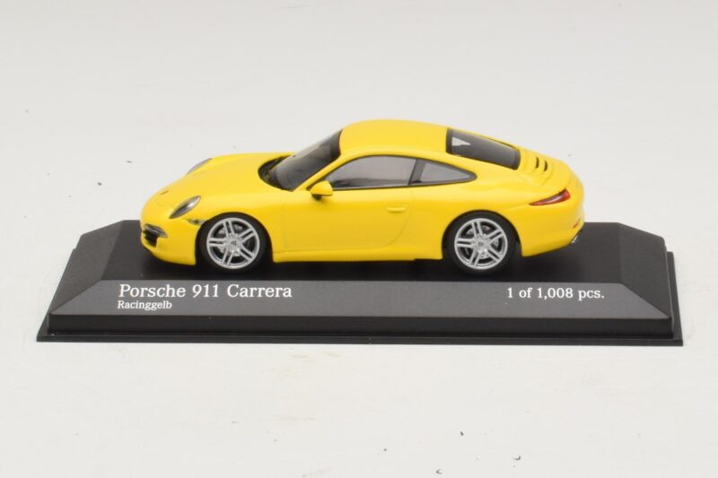 Porsche 911 996 Jaune Minichamps 1:43 400061182 Métal Moulé