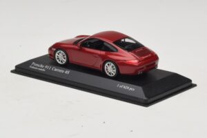 Porsche 911 997 Carrera 4S Red Metallic Minichamps 1:43 400066422 Métal Moulé — image 3 sur 4